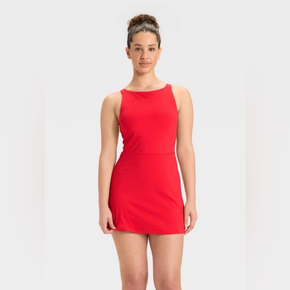 LIKE NEW Red High Neck All in Motion Activewear Dress